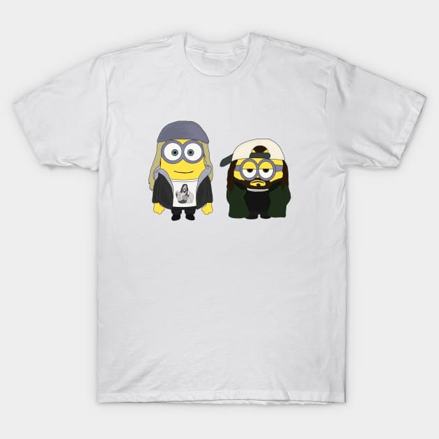 Jay and Silent Minion T-Shirt by AndrewValdezVisuals